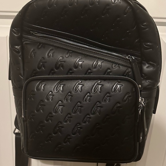 Elegant Black Monogram Backpack - Picture 1 of 3